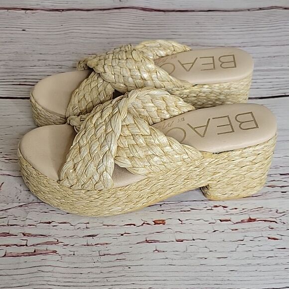MATISSE Walk the Pier Natural Jute Sandal Size 7 - Picture 8 of 8